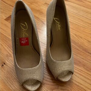 Women's Sparkle Gold Heels